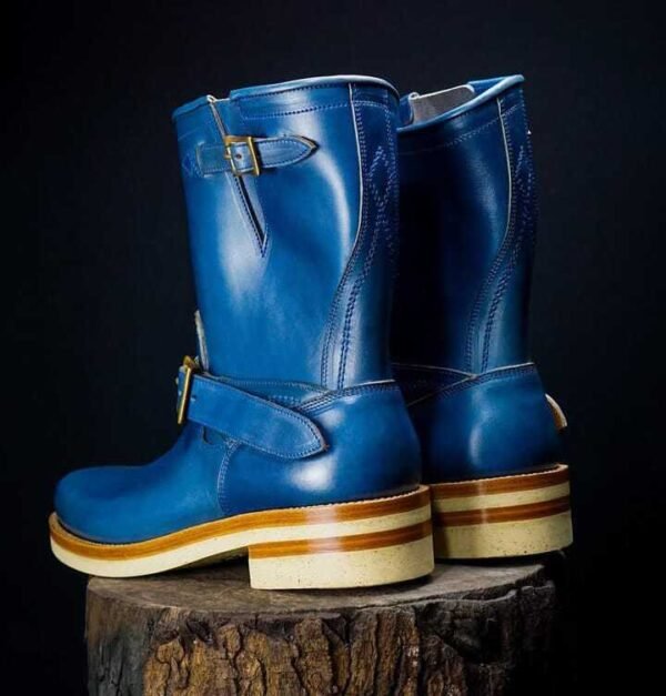 Men’s Handcrafted Leather British Motorcycle Moto Zipper Biker Engineer Boots |