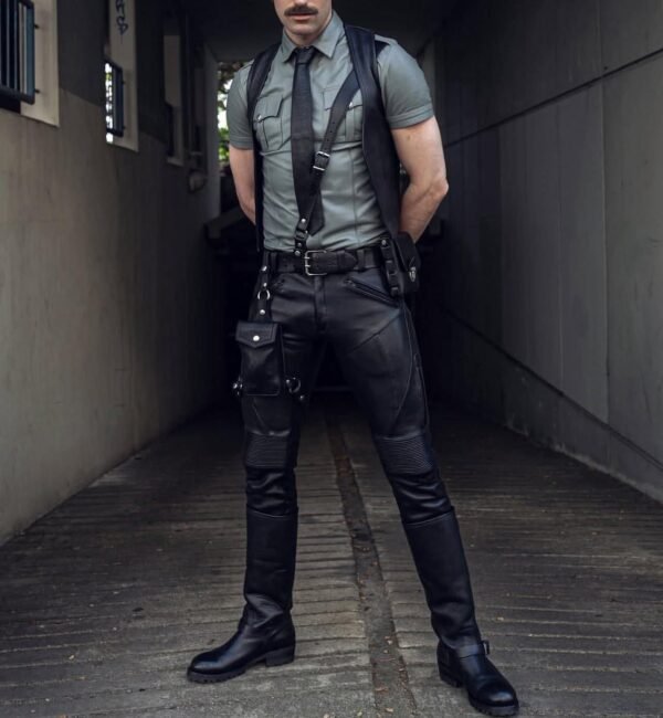 Buy Leather Uniform❤️❤️ Available All Sizes Made to Measure Facility Also Available Shipping
