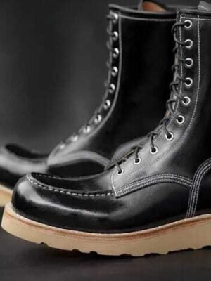 Autumn Winter High Boots British Men Vintage Genuine