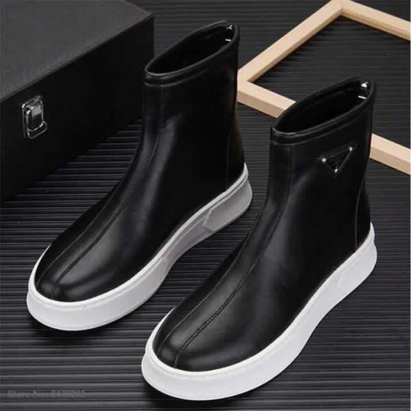 Men’s Punk Casual Ankle Boots High-top Suede Flat Shoes Side Zip Work Pointy Toe ; Width · Medium (B, M) ; Available Sizes · EUR 38 39 40 41 42 43 44 45 46 / US6,7,