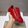 Handmade Red Leather and Tan Suede Ankle Boots With Lace up Closure |