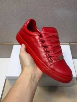Handmade Red Leather and Tan Suede Ankle Boots With Lace up Closure |