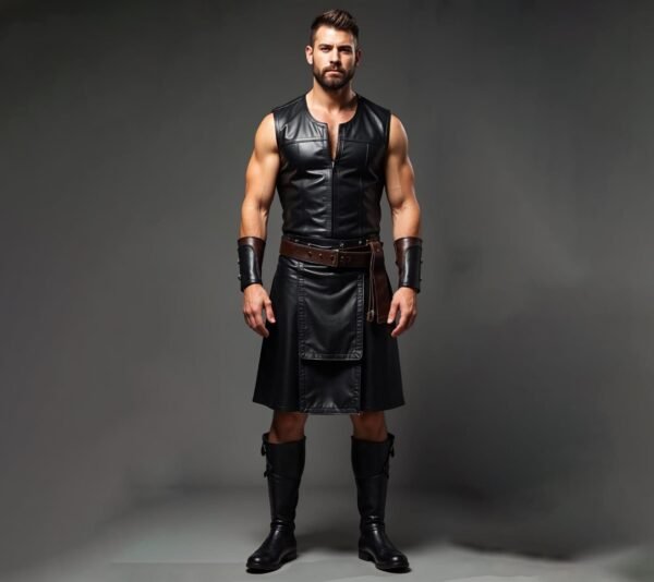 Cyberpunk Kilt & Roman Warrior Costume – Futuristic & Gladiator Style