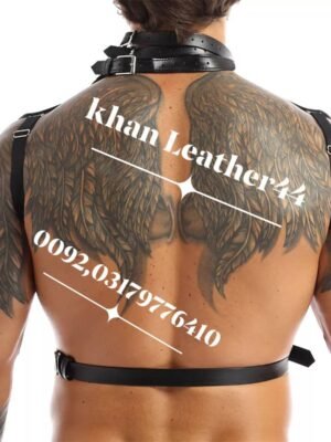 Men’s Power Dom Body Harness – Premium Leather Design