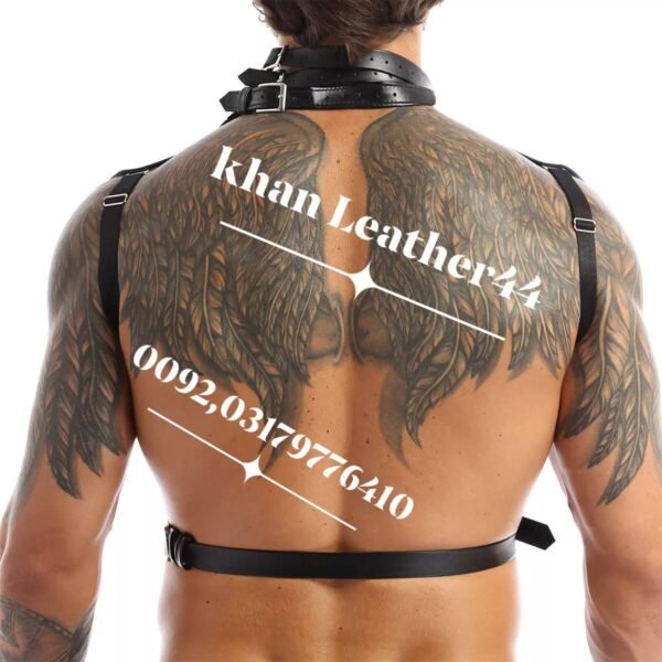 Men’s Power Dom Body Harness – Premium Leather Design