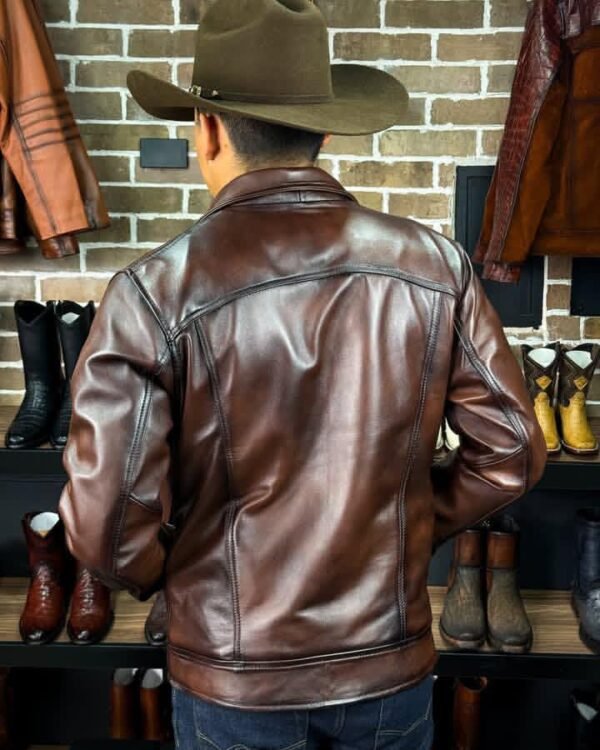 CZDYUF Men’s Leather Lapel Biker Jacket – Korean Style