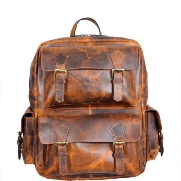 Genuine Leather Backpack Bag for Men & Women – Vintage Style