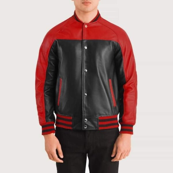 Holt Men’s Black & Red Varsity Jacket