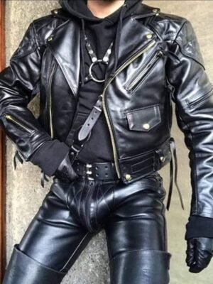 Men’s BLUF Quilted Leather Jacket
