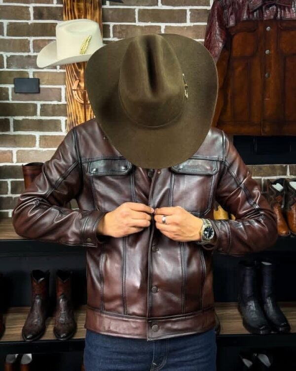 CZDYUF Men’s Leather Lapel Biker Jacket – Korean Style