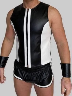 Gay Fetish Leather Bar Vest