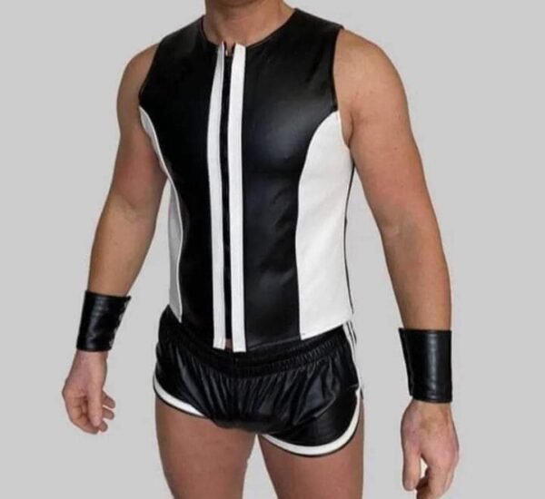 Gay Fetish Leather Bar Vest