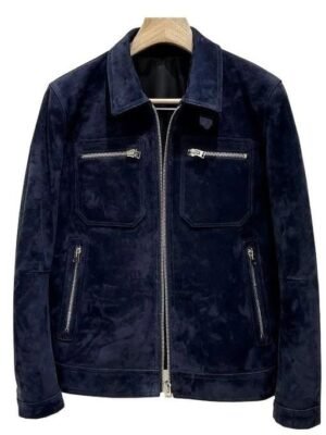 Men’s Navy Suede A2 Pilot Jacket