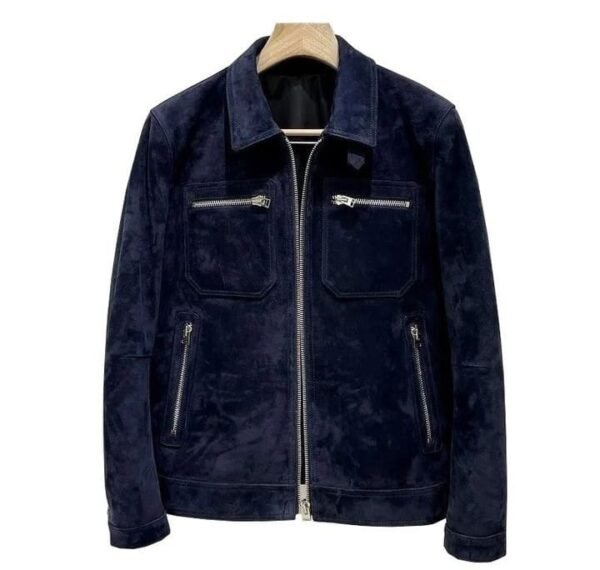 Men’s Navy Suede A2 Pilot Jacket