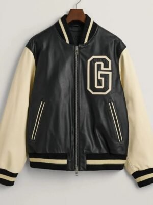 Genuine Leather Bomber Jacket for Men – Durable & Trendy