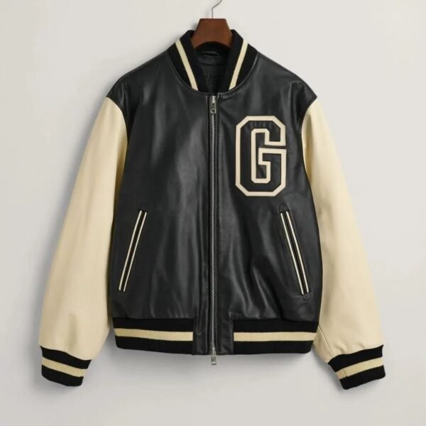 Genuine Leather Bomber Jacket for Men – Durable & Trendy