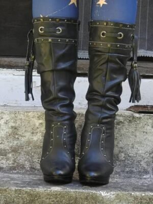Moda in Pelle Women’s Leather Knee-High Boots