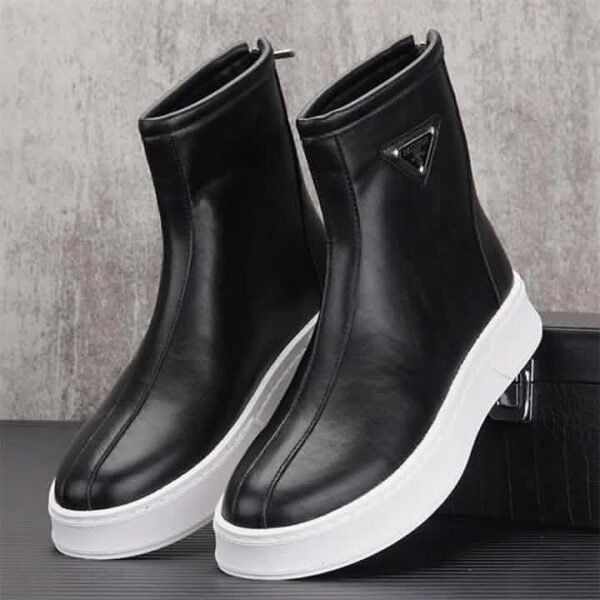 Men’s Punk Casual Ankle Boots High-top Suede Flat Shoes Side Zip Work Pointy Toe ; Width · Medium (B, M) ; Available Sizes · EUR 38 39 40 41 42 43 44 45 46 / US6,7,