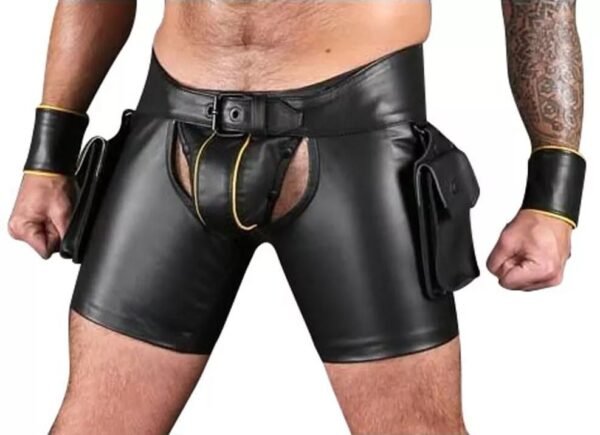 Men’s Body Harness with Jockstrap Armor Buckles Adjustable Strap Belt Club Costu